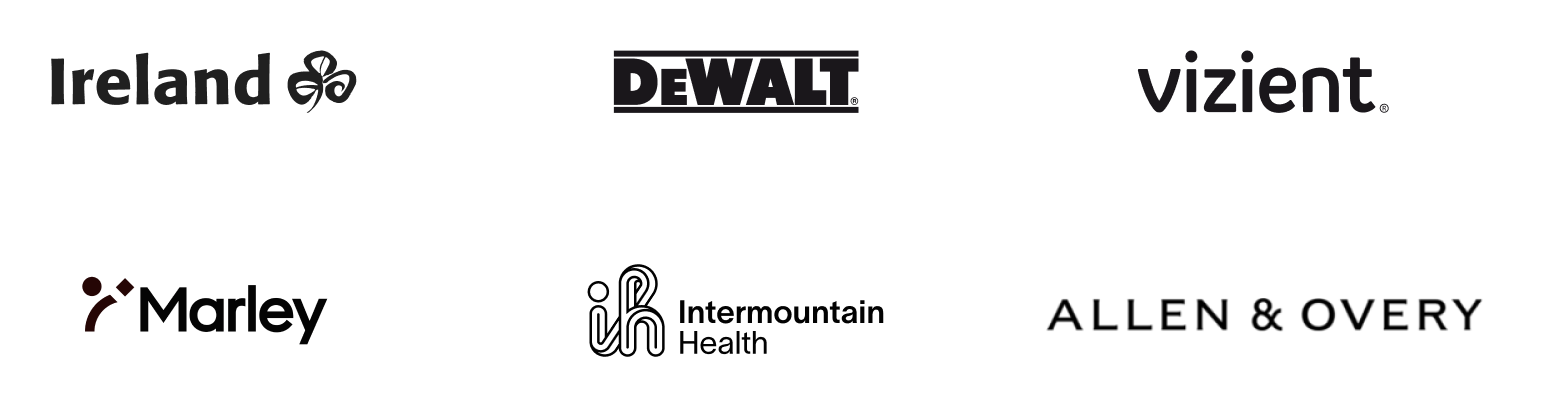 Brand logos for Hugo & Cat clients